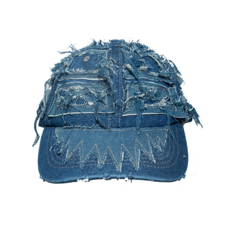 Denim Patchwork Damage Design Cap WN21096