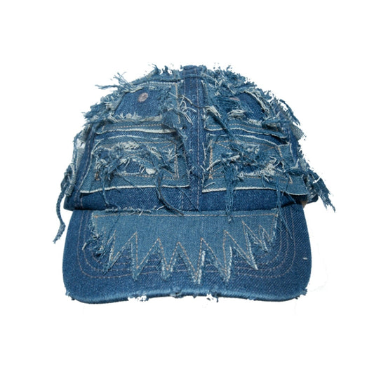 Denim Patchwork Damage Design Cap WN21096