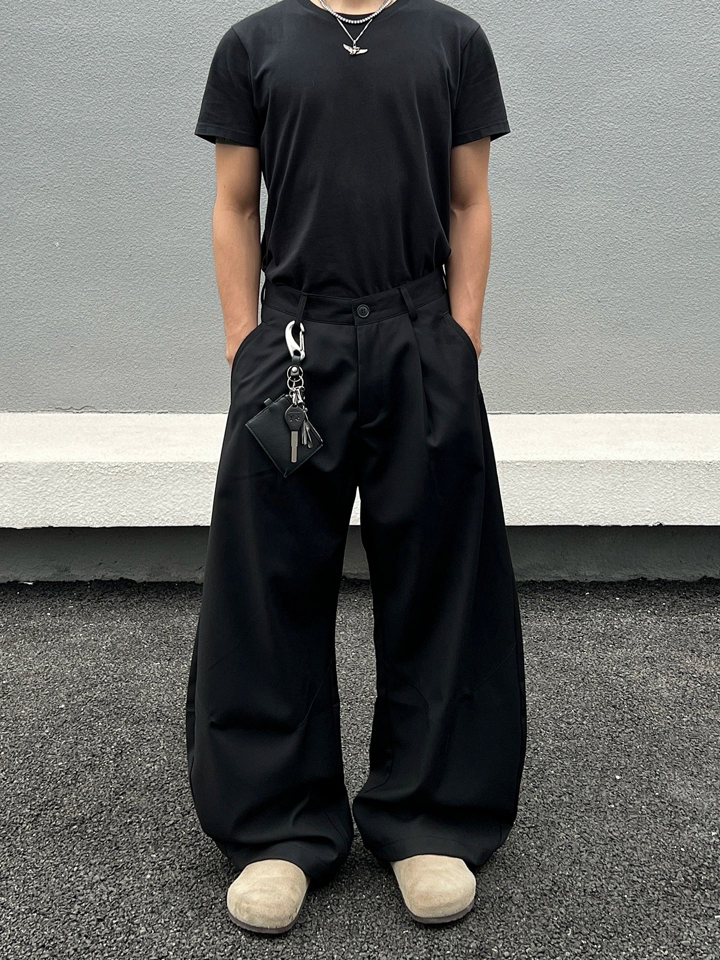 Draping Wide Leg Trousers WN19398