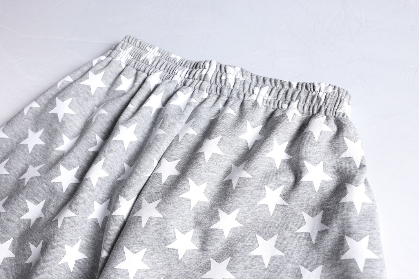 All-Over Print Deconstruction Wide Leg Curved Sweatpants WN25877