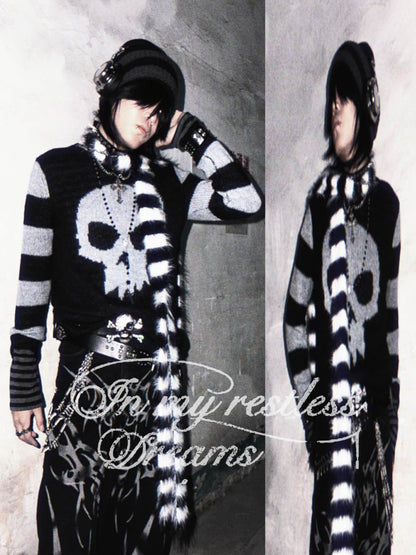 Skeleton Design Knit Sweater WN15919