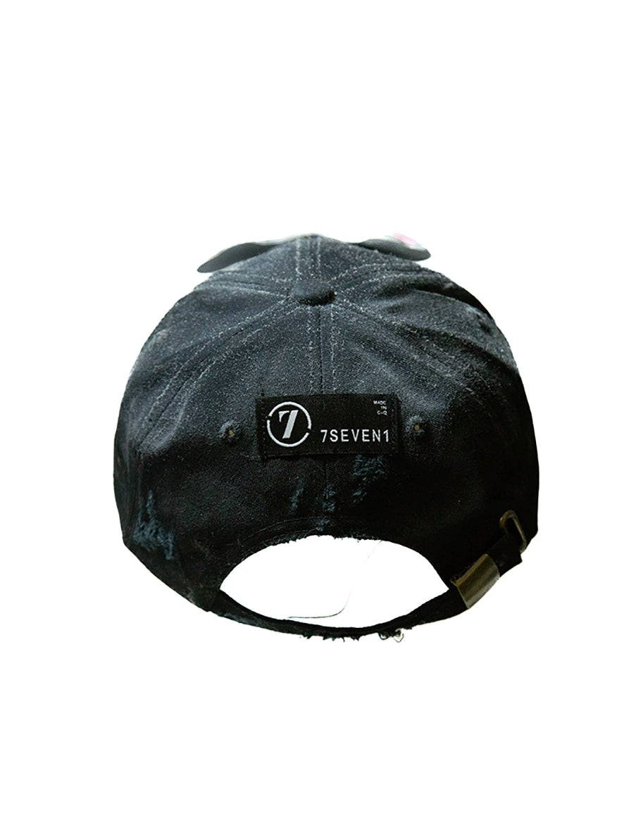 Diamond Skull 3D Patch Curved-Brim Cap WN21135