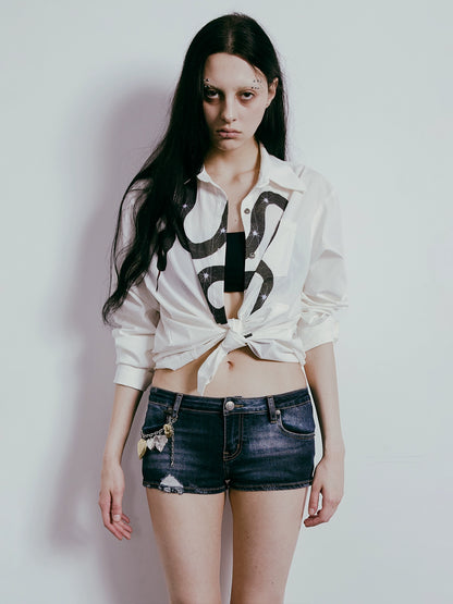 Snake Print Long Sleeve Shirt WN19029