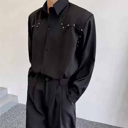 Studs Design Long Sleeve Shirt WN19299