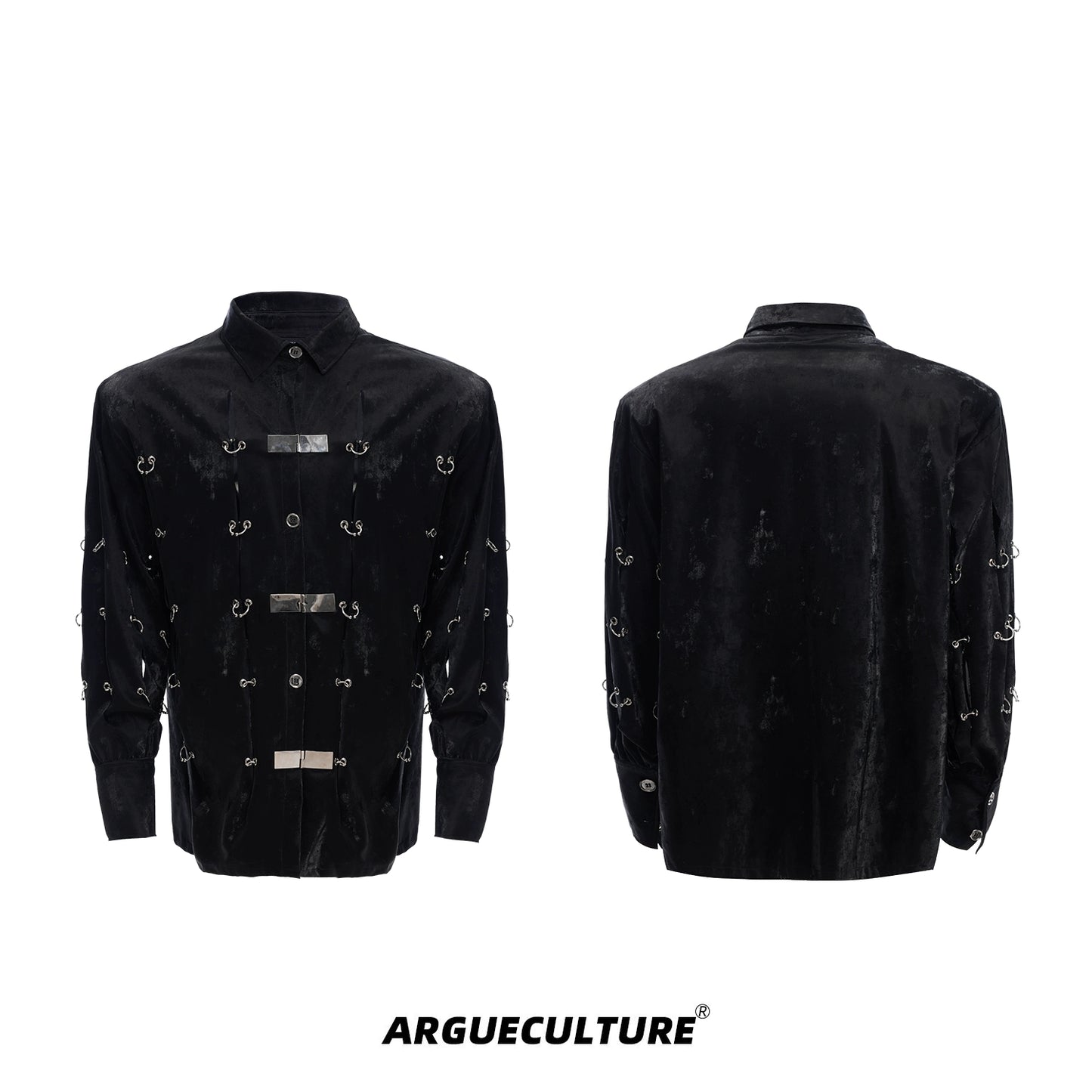 Heavyweight Metal Buckle Long Sleeve Shirt WN16339