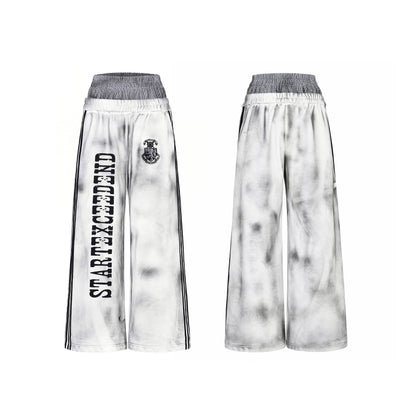 Damage Paint Stripe High-Neck Jacket & Paint Stripe Sporty Pants Setup WN22652