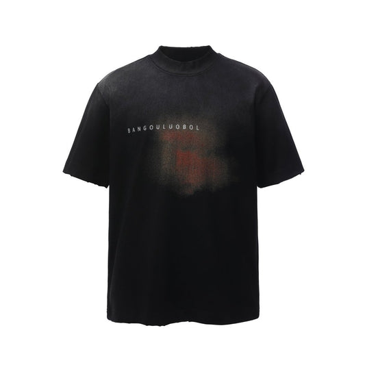 Heavyweight Spray Print Oversize Short Sleeve T-Shirt WN25821