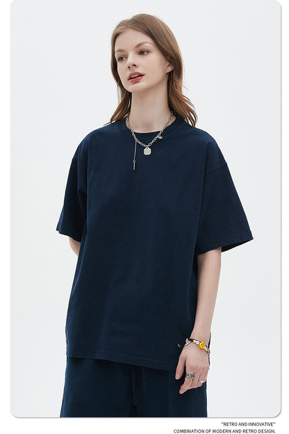 Oversize Washed Short-sleeve-T-shirt & Washed Short Sweatpants Setup WN6633-K