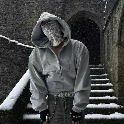 Wizard Hat Velvet Zipper Hoodie WN20916