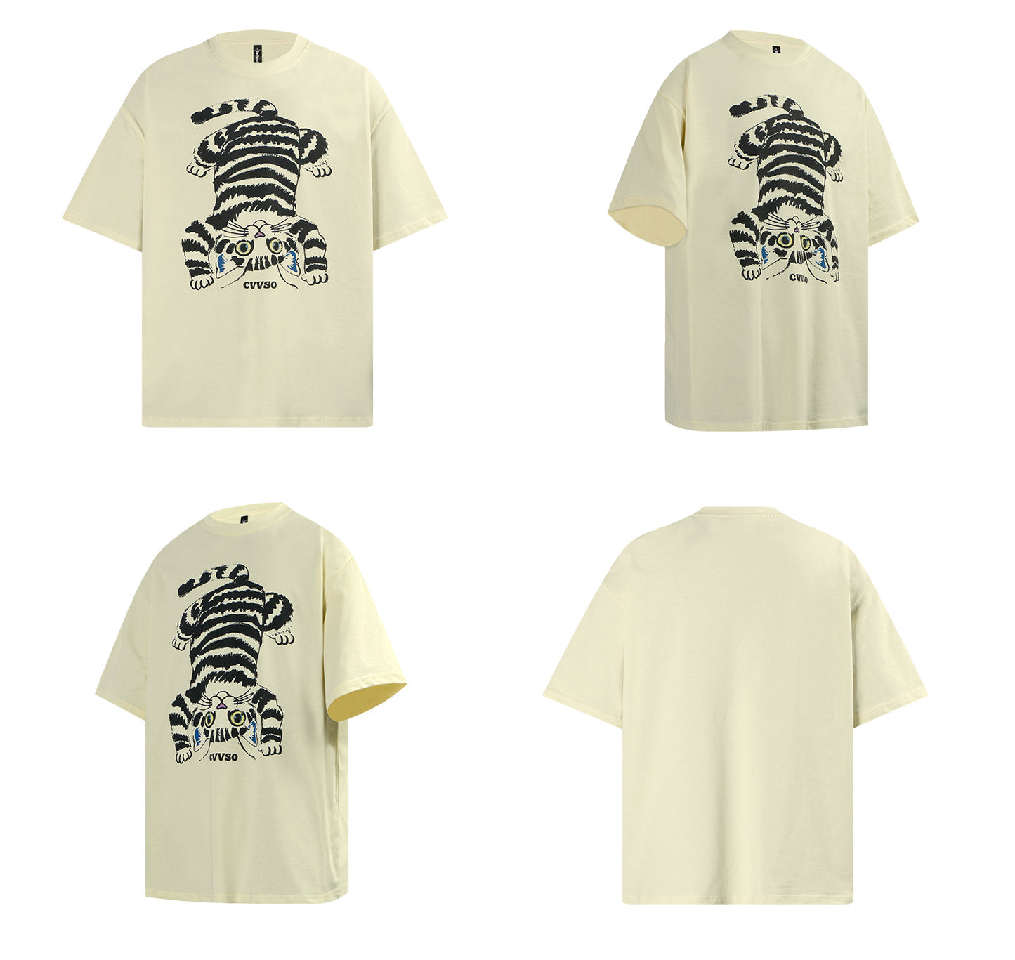 Cat Graphic Short Sleeve T-Shirt WN26243