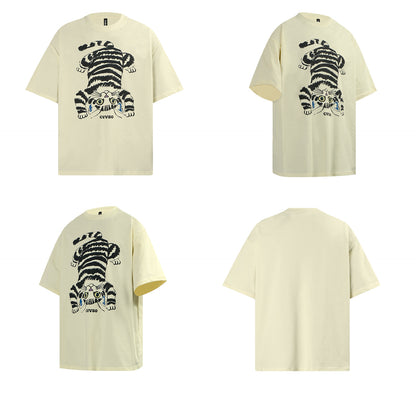 Cat Graphic Short Sleeve T-Shirt WN26243