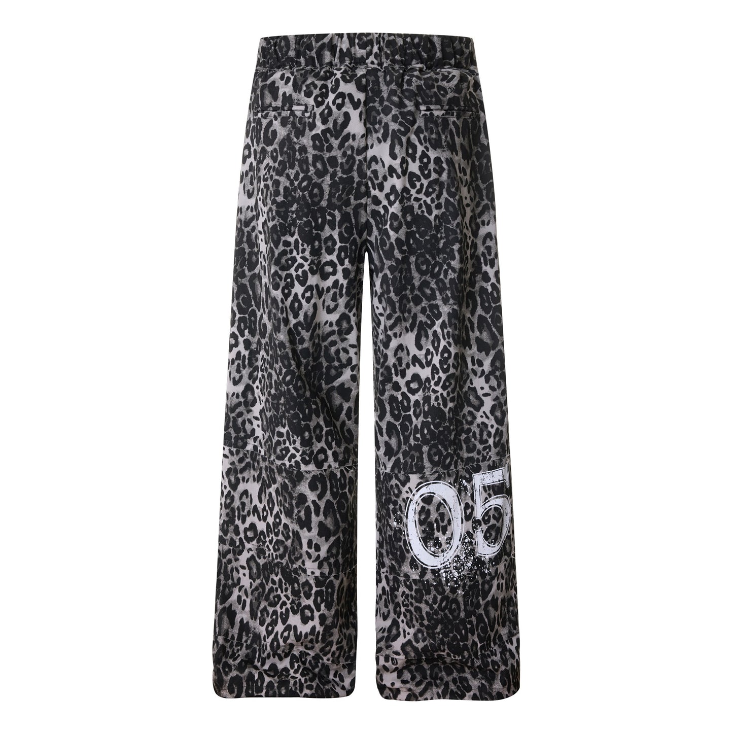 Leopard Print Wide Leg Cargo Pants WN26043