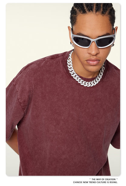 Washed Heavyweight Oversize Short Sleeve T-Shirt WN6078