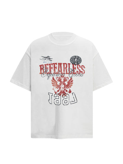 Washed Graphic Print Oversize Short Sleeve T-Shirt WN26305