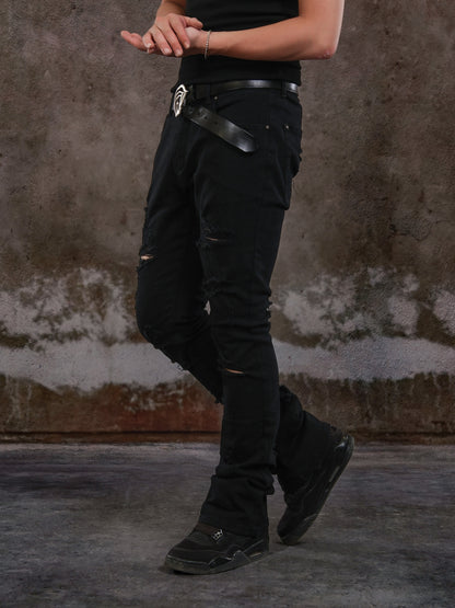Washed Damage Stretch Pants WN26614