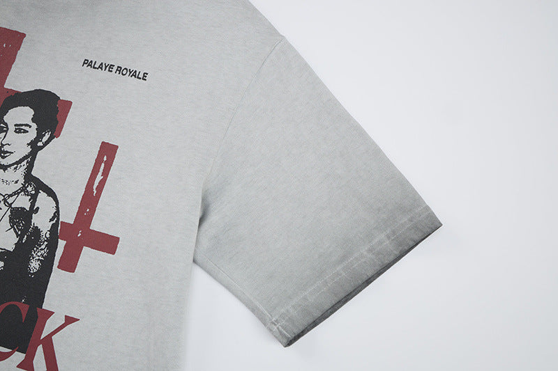 Graphic Letter Print Short Sleeve T-Shirt WN25520