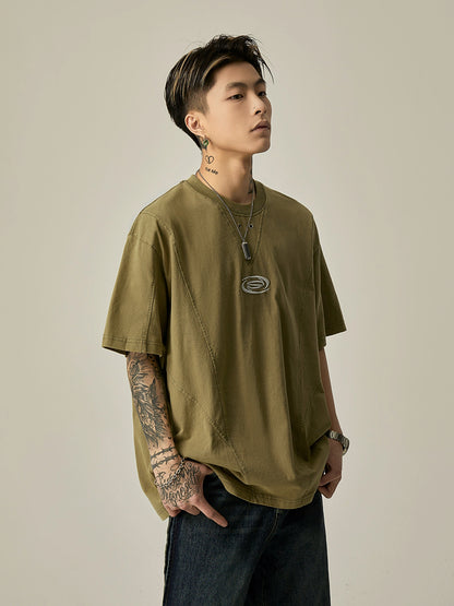 Oversize Pure Cotton Short Sleeve T-shirt WN7729