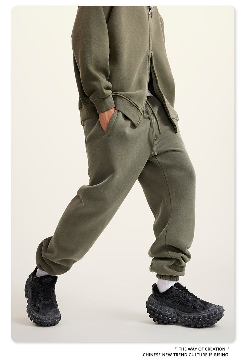 Wide-leg Washed Sweatpants WN6462