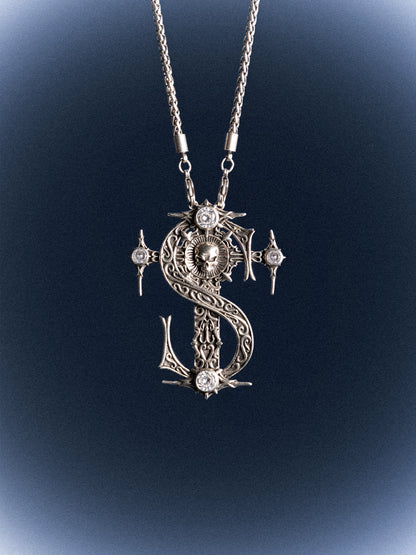 Medieval Skull Pendant Necklace WN11953