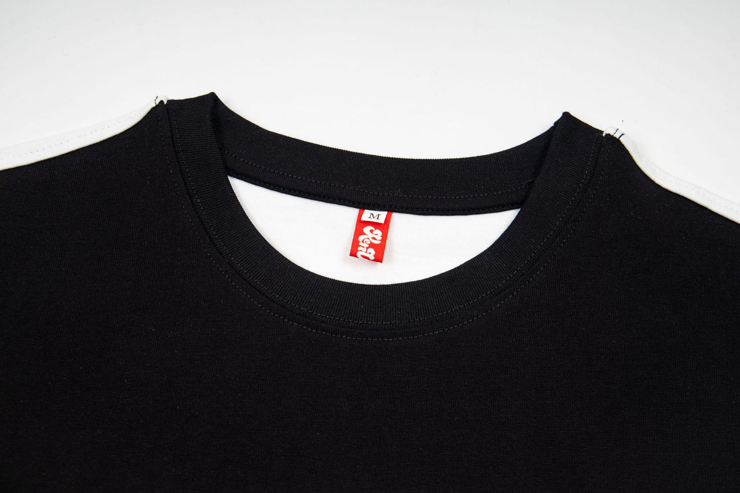 Letter Print Patchwork Oversize Short Sleeve T-Shirt WN25857