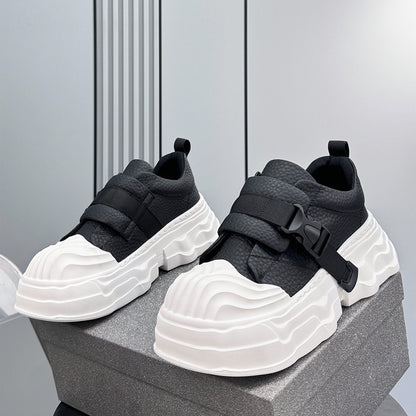 Strap Buckle Platform Chunky Sole Sneakers WN24640