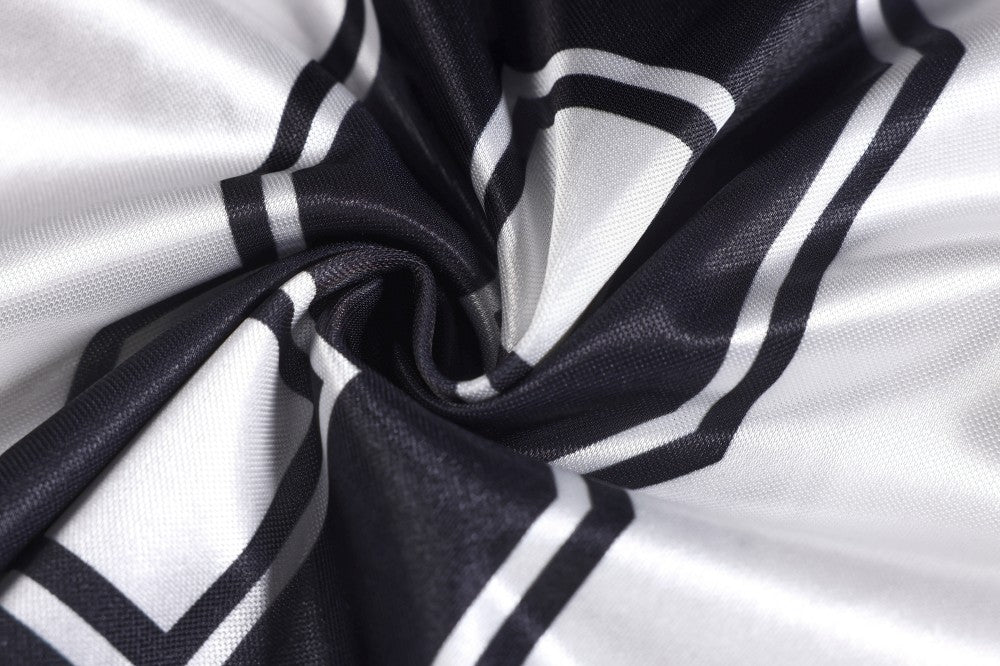 Number Graphic Contrast Stripe Short Sleeve T-Shirt WN27990