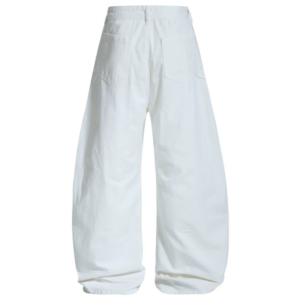 Asymmetric Cut Wide Leg Cargo Pants WN28015