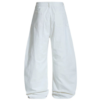 Asymmetric Cut Wide Leg Cargo Pants WN28015