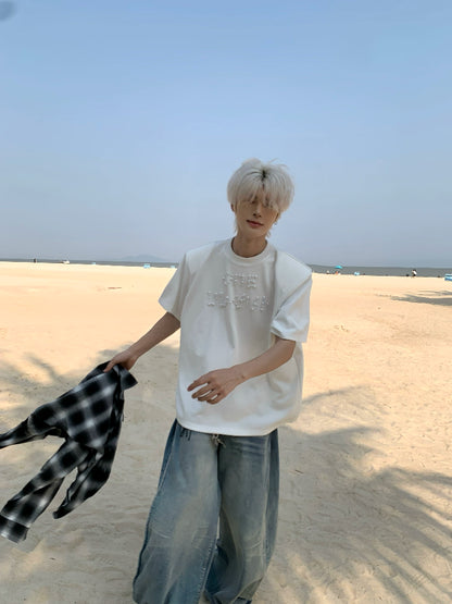 Pearl Design Oversize Short Sleeve T-Shirt WN19909