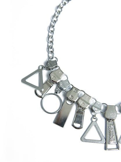 Zipper Charm Chain Necklace WN21118