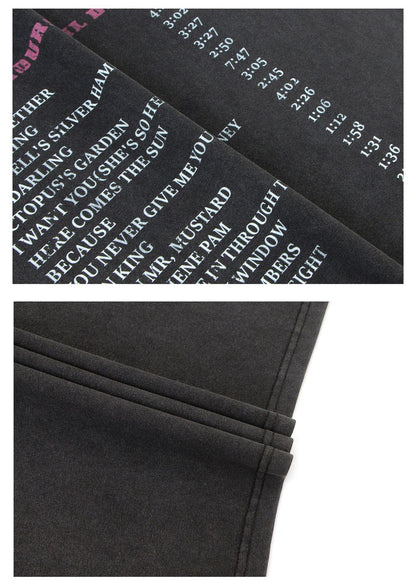 Washed Graphic Letter Sleeveless T-Shirt WN26171