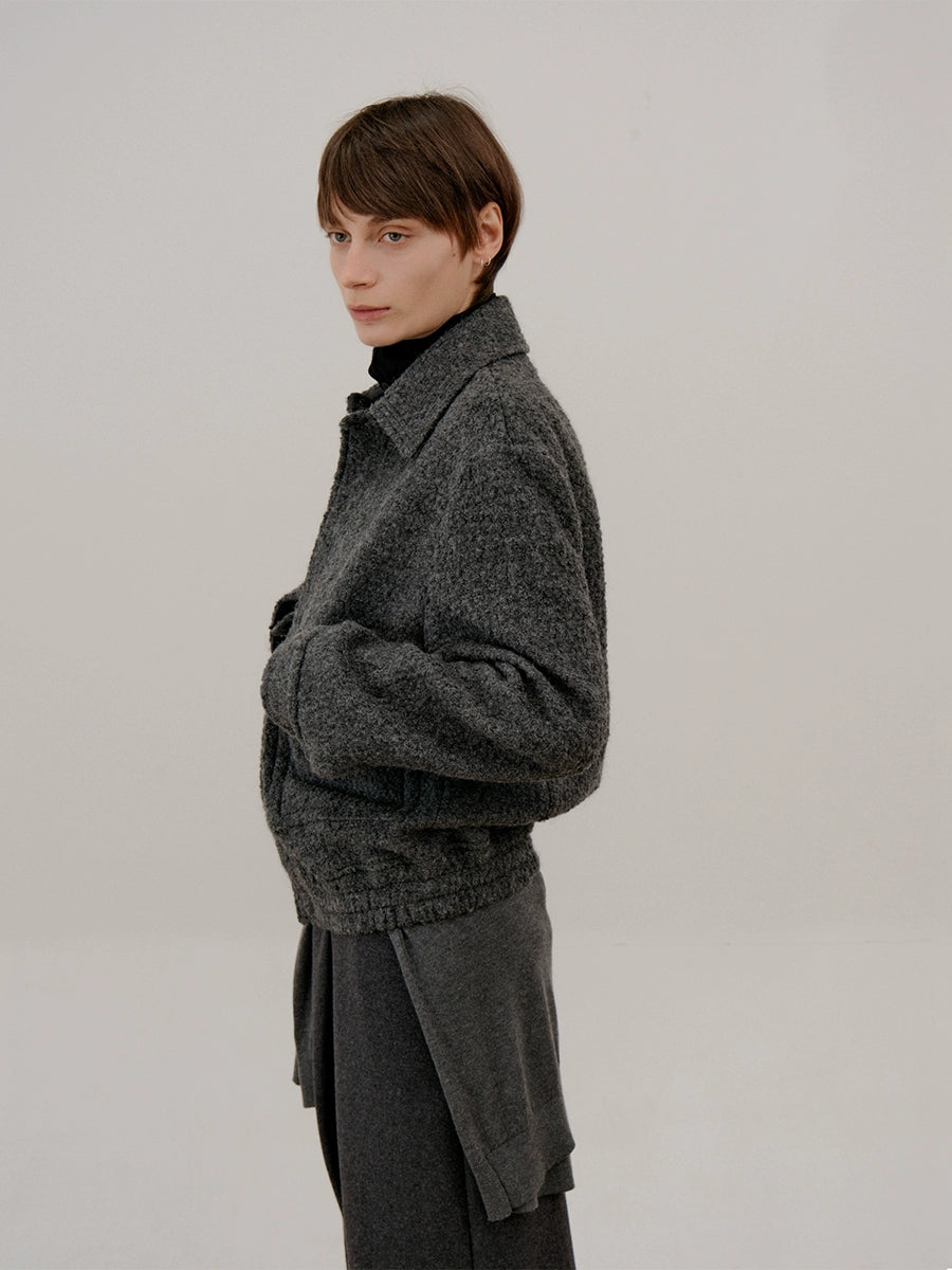 Pocket Lapel Zipper Jacket WN21505