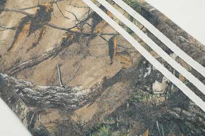 Camouflage Leaf Print Straight Pants WN11501