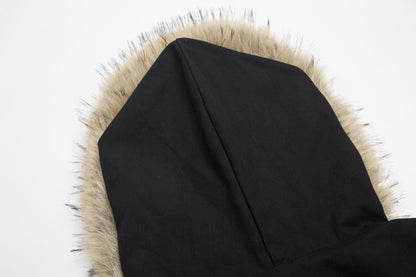 Fur Collar Sherpa-Lining Hooded Padded Jacket WN11334