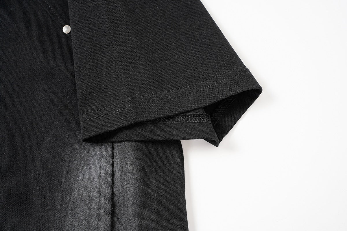 Studs Washed Short Sleeve T-Shirt WN25501