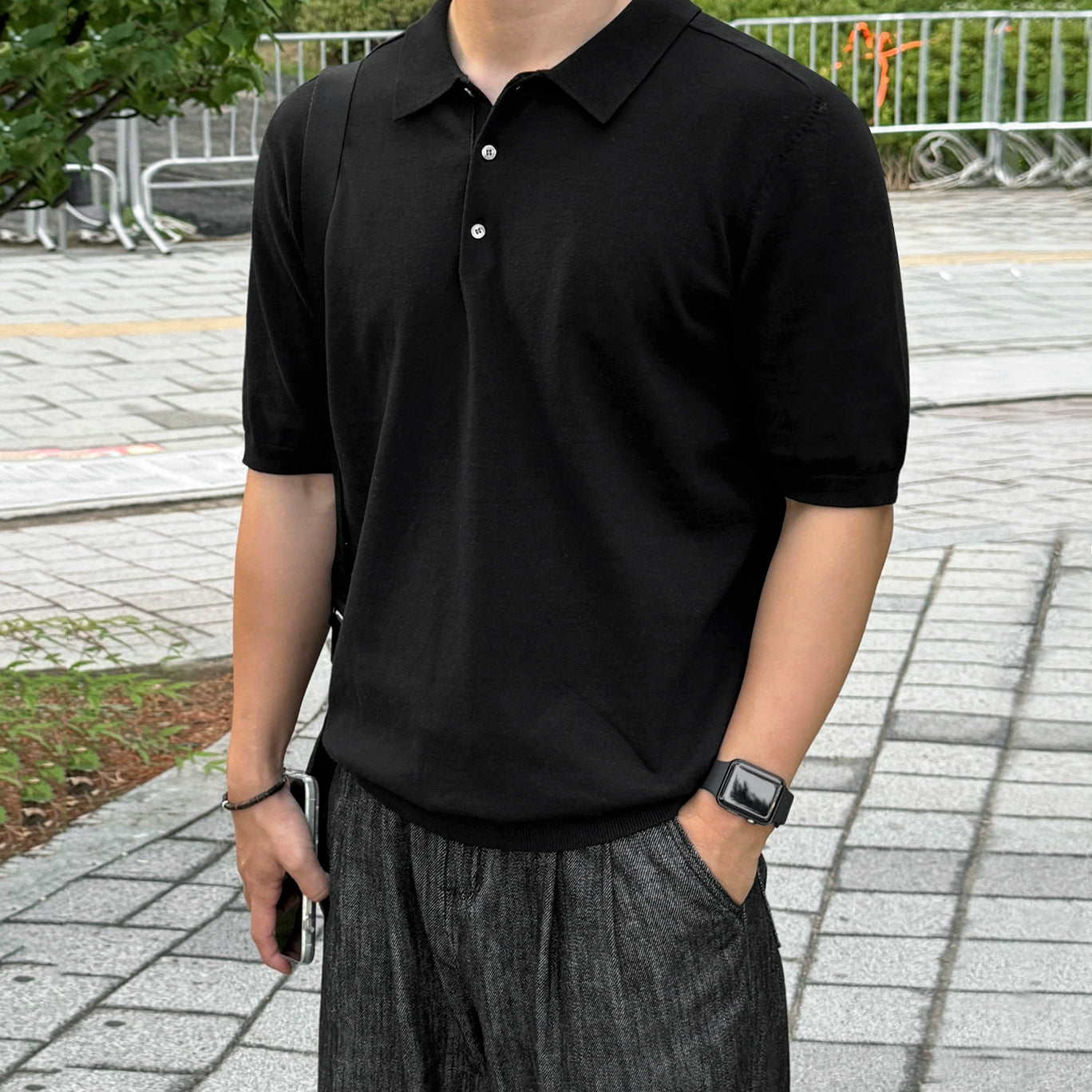 Knit Short Sleeve Polo Shirt WN20317