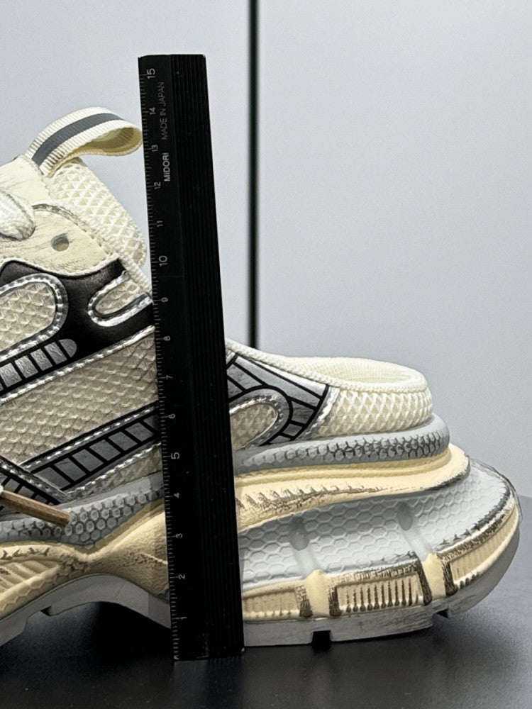 Metallic Panel Rope Lace Slip-On Shoes WN24630