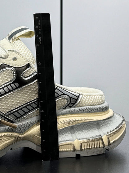 Metallic Panel Rope Lace Slip-On Shoes WN24630