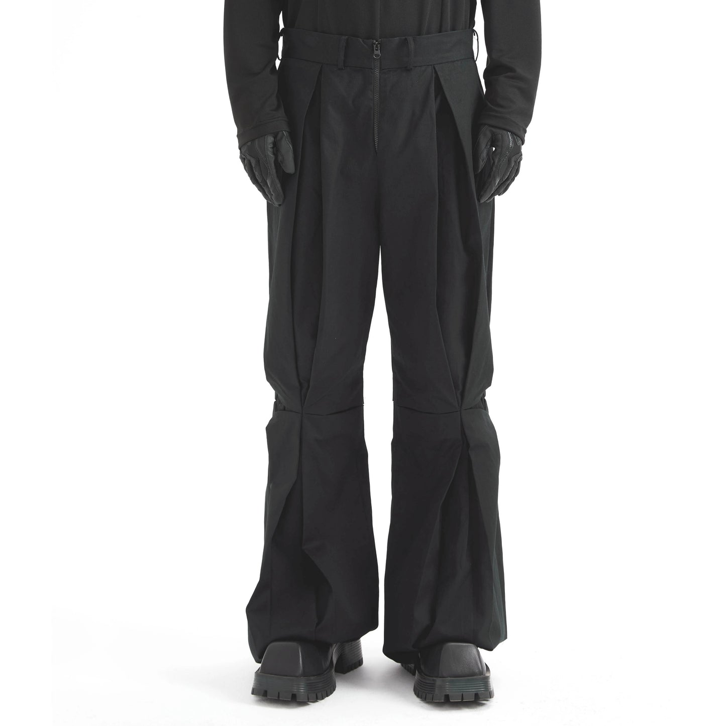 Pleats Deconstruction Flare Trousers WN21309