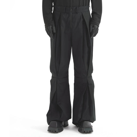 Pleats Deconstruction Flare Trousers WN21309