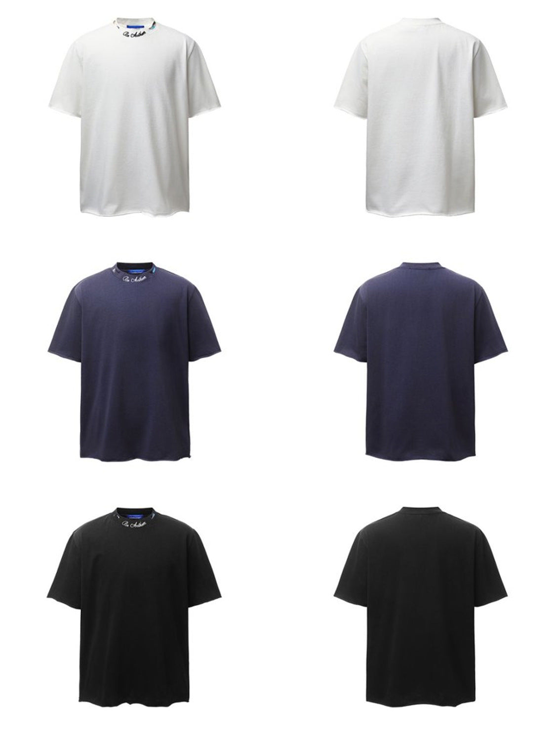 Neck Letter Short Sleeve T-Shirt WN26768