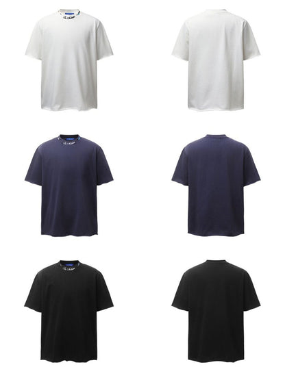 Neck Letter Short Sleeve T-Shirt WN26768