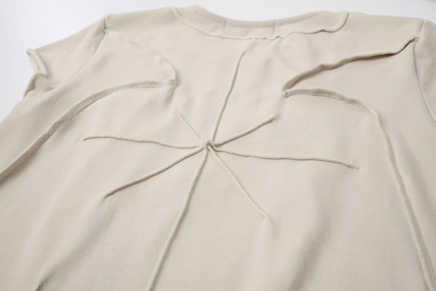 Washed Deconstruction Layered Short Sleeve T-Shirt WN25810