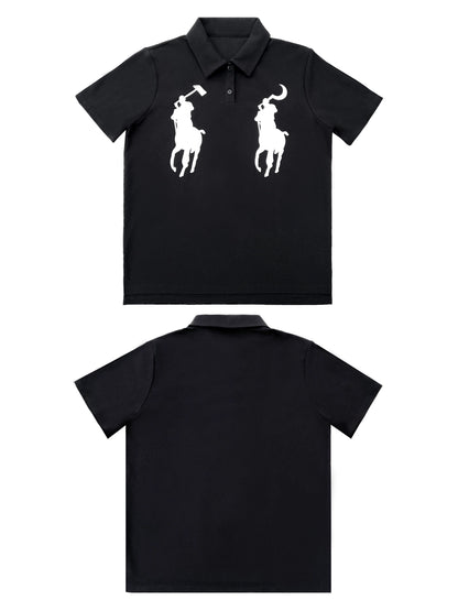 Graphic Print Design Short Sleeve T-Shirt WN19102