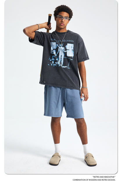 Digital Print Oversize Short Sleeve T-Shirt WN16251