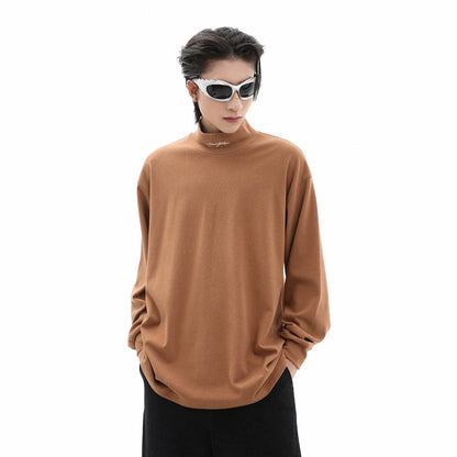 Half High-Neck Long Sleeve T-Shirt WN10316