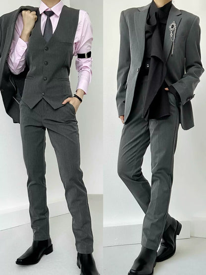 Slim Straight Trousers WN19641