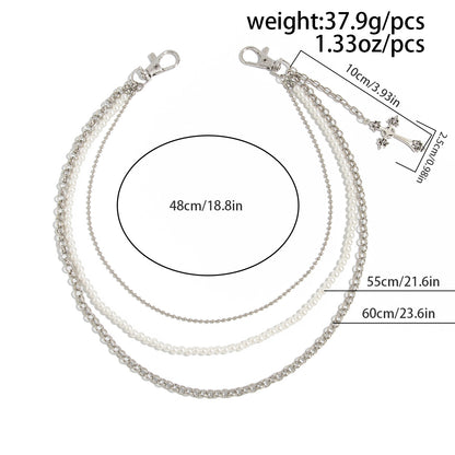 Cross Decor Pants Chain WN21079