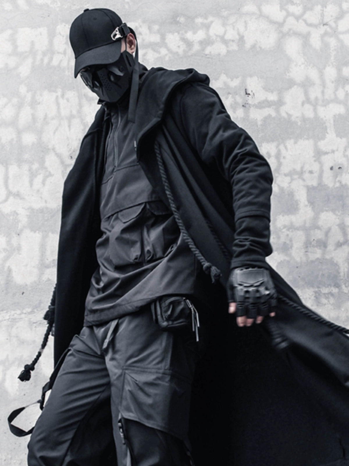 Hooded Asymmetric Hem Coat WN22451