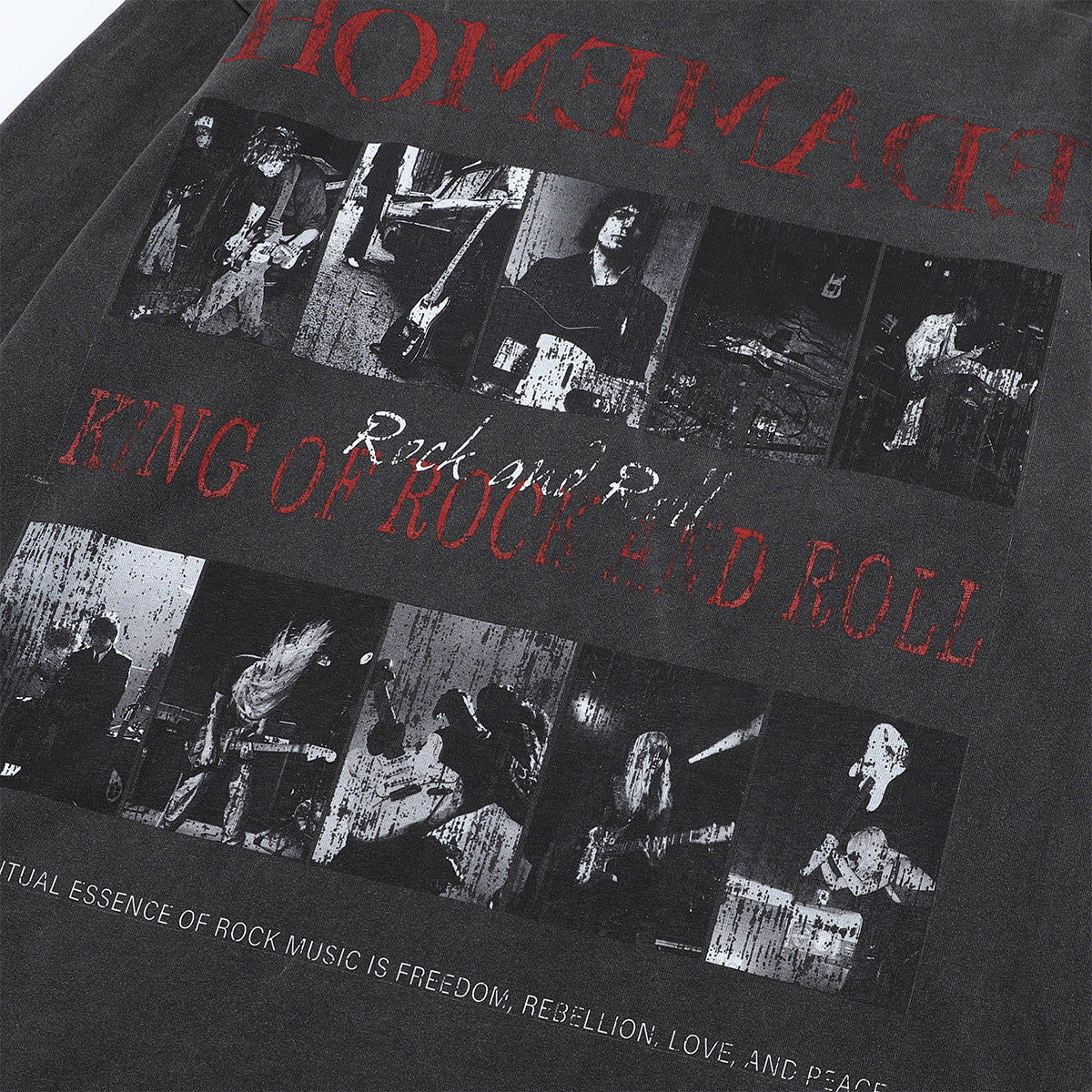 Washed Dirty Dye Graphic Print Long Sleeve T-Shirt WN25719